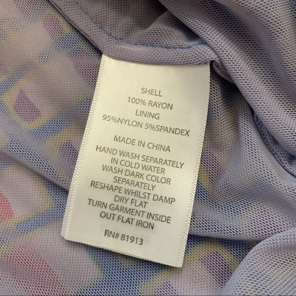 Plenty by Tracy Reese pink & blue geometric print mini sleeveless dress Size S - Picture 13 of 14